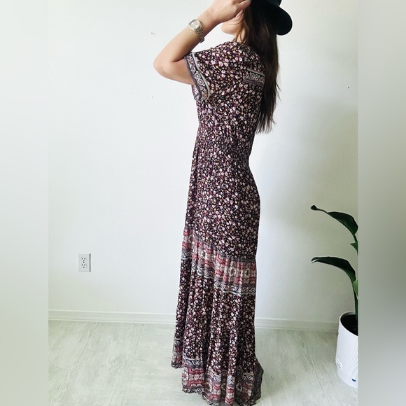 Knox Rose Red Maxi Sundress V-Neck Casual - Picture 3 of 12